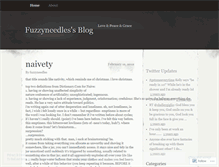 Tablet Screenshot of fuzzyneedles.wordpress.com