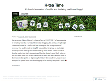 Tablet Screenshot of kteatime.wordpress.com