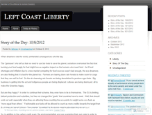 Tablet Screenshot of leftcoastliberty.wordpress.com