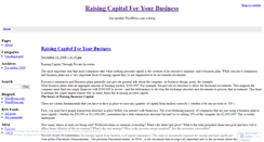 Desktop Screenshot of fundingyourbusiness.wordpress.com