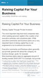 Mobile Screenshot of fundingyourbusiness.wordpress.com