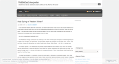 Desktop Screenshot of middleeastobserver.wordpress.com