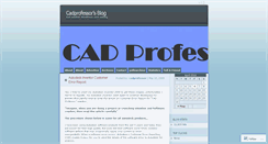 Desktop Screenshot of cadprofessor.wordpress.com