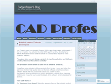 Tablet Screenshot of cadprofessor.wordpress.com