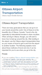 Mobile Screenshot of ottawaairporttransportation.wordpress.com