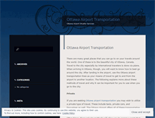 Tablet Screenshot of ottawaairporttransportation.wordpress.com