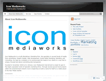 Tablet Screenshot of iconmediaworks.wordpress.com