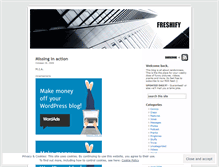Tablet Screenshot of freshify.wordpress.com