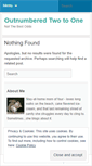 Mobile Screenshot of outnumberedtwotoone.wordpress.com