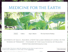 Tablet Screenshot of medicinefortheearth.wordpress.com