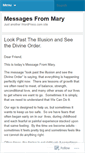 Mobile Screenshot of messagesfrommary.wordpress.com