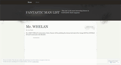 Desktop Screenshot of fantasticmanlist.wordpress.com