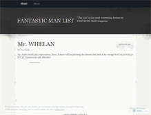 Tablet Screenshot of fantasticmanlist.wordpress.com