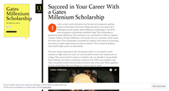 Desktop Screenshot of gatesmilleniumscholarship.wordpress.com