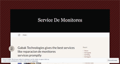 Desktop Screenshot of professionalservicedemonitores.wordpress.com