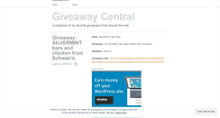Desktop Screenshot of giveawaycentral.wordpress.com