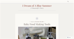 Desktop Screenshot of abluesummer.wordpress.com