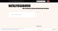 Desktop Screenshot of nataliyasaborio.wordpress.com