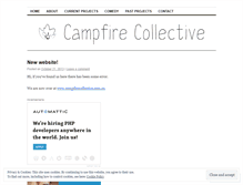Tablet Screenshot of campfirecollective.wordpress.com