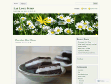Tablet Screenshot of eatlovejump.wordpress.com