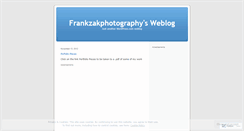 Desktop Screenshot of frankzakphotography.wordpress.com