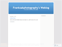 Tablet Screenshot of frankzakphotography.wordpress.com