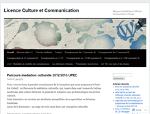 Tablet Screenshot of cultureetcommunication.wordpress.com