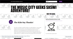 Desktop Screenshot of musiccitygeekssxsw.wordpress.com