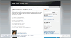 Desktop Screenshot of kingsmanormclean.wordpress.com