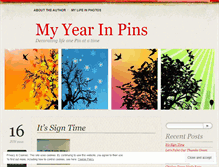 Tablet Screenshot of myyearinpins.wordpress.com