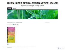 Tablet Screenshot of kursuskahwinjohor.wordpress.com