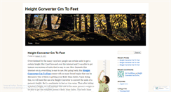 Desktop Screenshot of heightconvertercmtofeet.wordpress.com