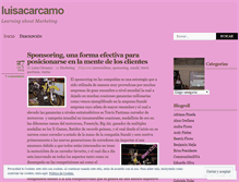 Tablet Screenshot of luisacarcamo.wordpress.com