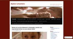 Desktop Screenshot of apeluriumanitare.wordpress.com