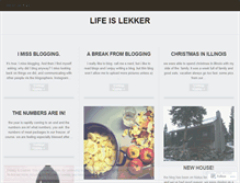 Tablet Screenshot of lifeislekker.wordpress.com