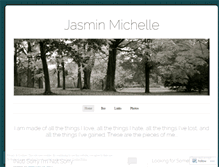 Tablet Screenshot of jasminmichelle.wordpress.com