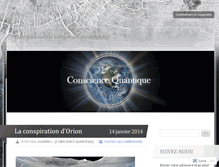 Tablet Screenshot of consciencequantique.wordpress.com