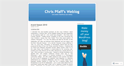 Desktop Screenshot of chrispfaff.wordpress.com