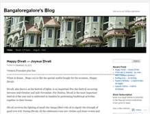 Tablet Screenshot of bangaloregalore.wordpress.com