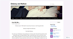 Desktop Screenshot of delaneyandnathan.wordpress.com