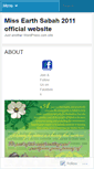Mobile Screenshot of missearthsabah2011.wordpress.com