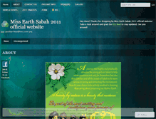 Tablet Screenshot of missearthsabah2011.wordpress.com