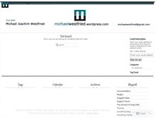 Tablet Screenshot of michaelwestfried.wordpress.com