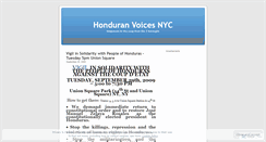 Desktop Screenshot of honduranvoicesnyc.wordpress.com