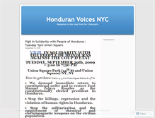 Tablet Screenshot of honduranvoicesnyc.wordpress.com