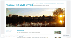 Desktop Screenshot of normalisadryersetting.wordpress.com