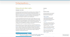 Desktop Screenshot of hypotheses.wordpress.com