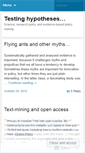 Mobile Screenshot of hypotheses.wordpress.com