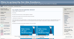 Desktop Screenshot of freshersindia.wordpress.com