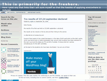 Tablet Screenshot of freshersindia.wordpress.com